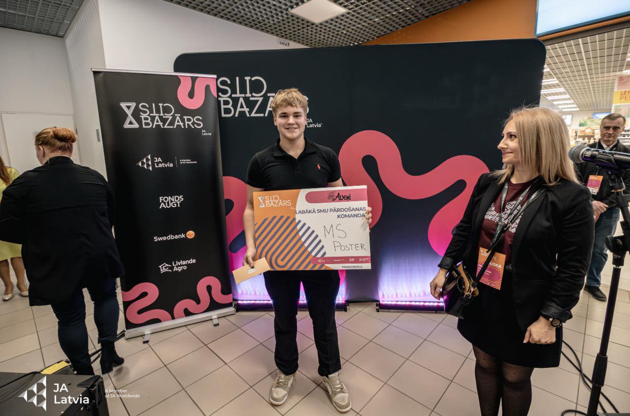 💼 TRVĢ skolēni pārstāv skolu jauniešu uzņēmējdarbības pasākumos “Cits Bazārs”