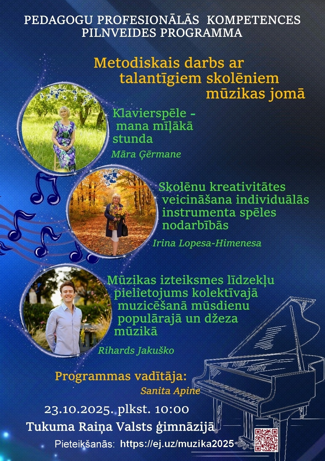 Aicinām pedagogus uz kursiem “Metodiskais darbs ar talantīgiem skolēniem mūzikas jomā”