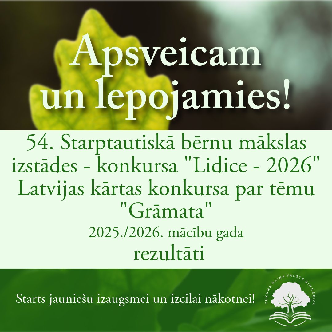 🎨 No Tukuma līdz Čehijai: Mūsu jaunās mākslinieces gūst panākumus konkursā “Lidice 2026”