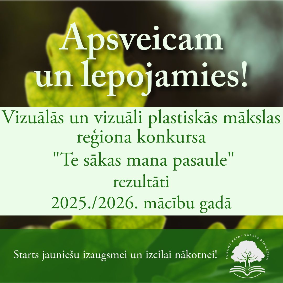 Skolēnu panākumi vizuālās mākslas reģiona konkursā Te sākas mana pasaule