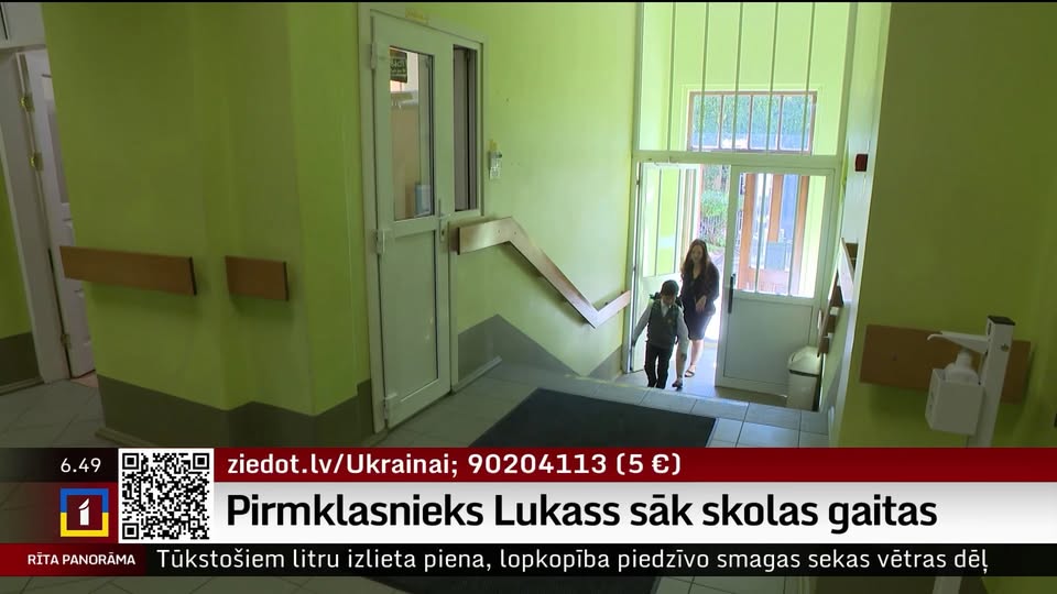 “Rīta Panorāma” viesojas ģimnāzijā – pirmklasnieks Lukass iepazīst savu jauno skolu