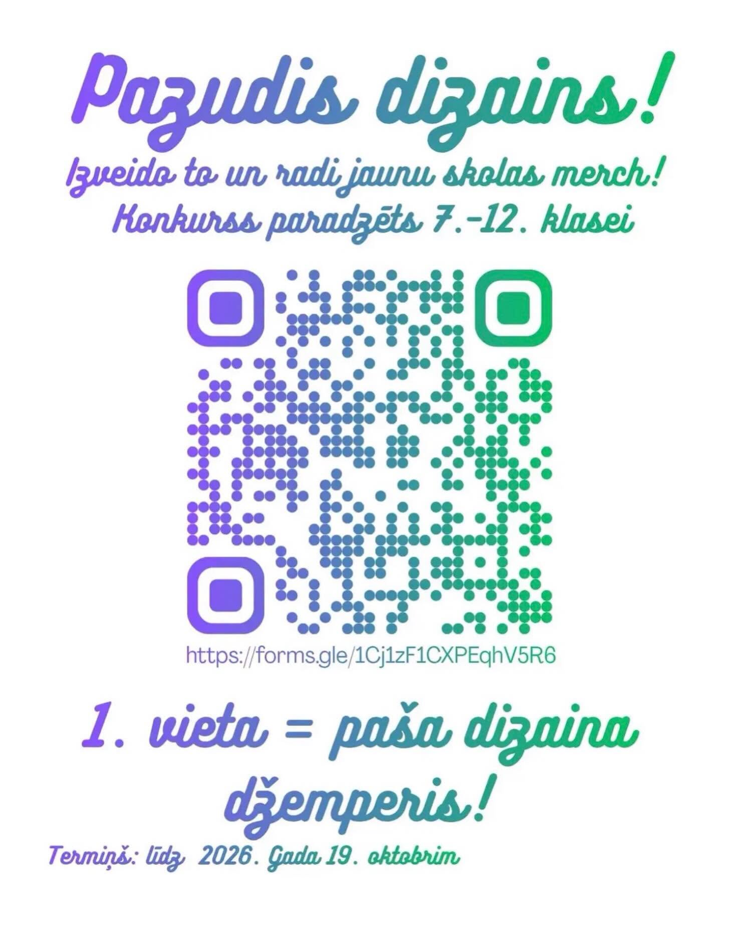 “Pazudis dizains!” — skolas apģērba dizaina konkurss